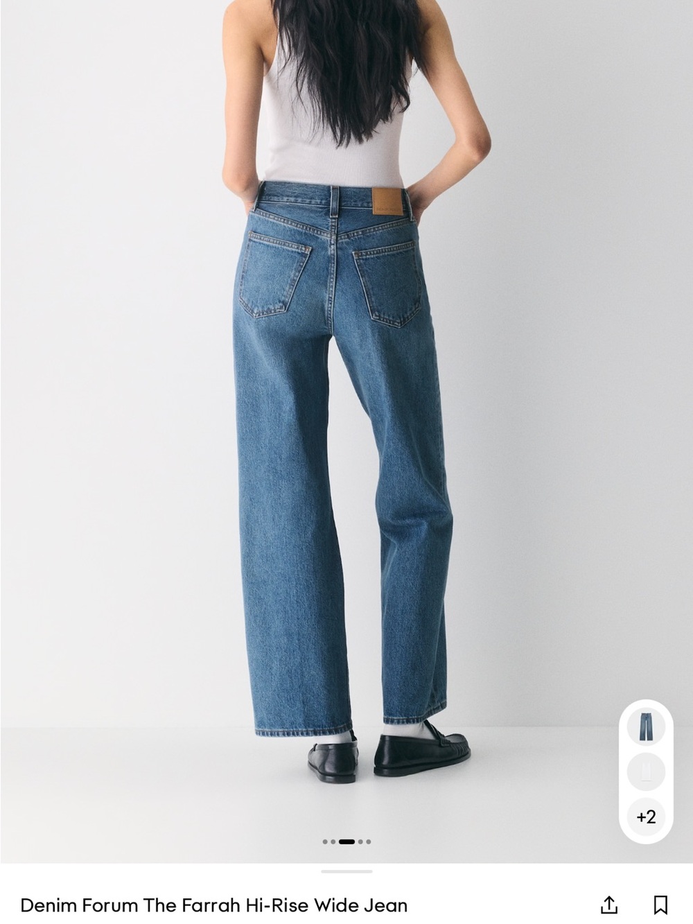 Aritzia Denim Forum The Farrah Hi-Rise Wide Jean - Picture 3 of 3